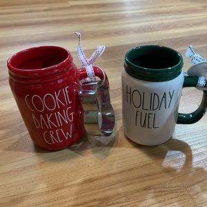 Rae Dunn Christmas new release mason jar mug with cookie cutter